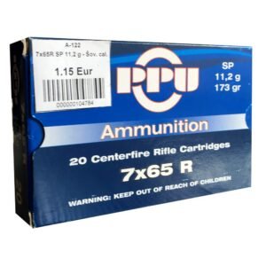Šoviniai PPU: 7x65 R, SP, 11,2 g