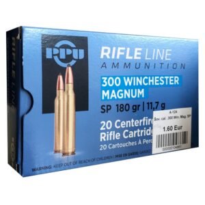 Šoviniai PPU: kal. .300 Win. Magnum, 11,7 g