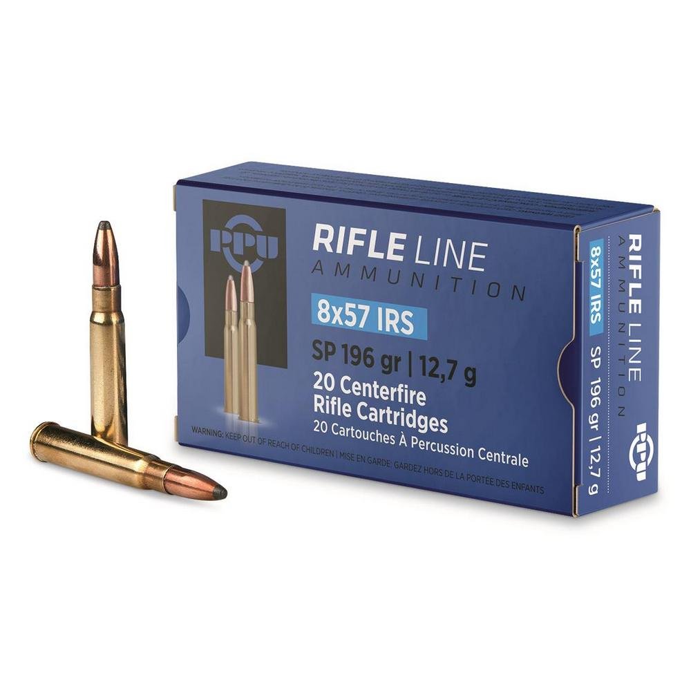 Šoviniai PPU: 8x57 IRS, 12,7 g