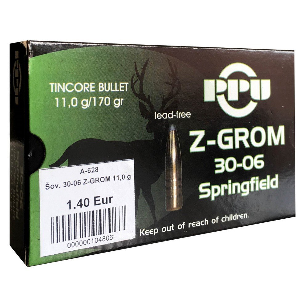 Šoviniai PPU: kal. .30-06 Spring., Z-Grom, 11,0 g